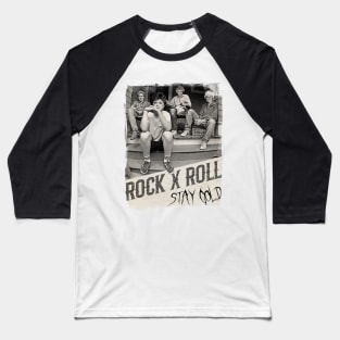 Rock X Roll Vintage Stay Gold Baseball T-Shirt